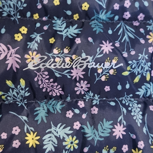 Eddie Bauer Dark Blue Floral Jacket - Picture 8 of 11